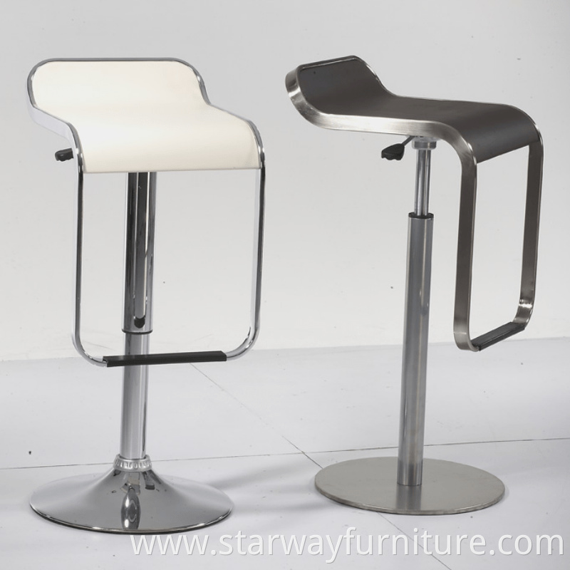 High Quality Vintage Industrial Designer Bar Stool Cast Iron Swivel With Quality Chair Footrest Wholesale